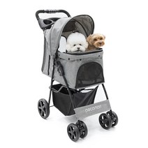 피카노리 반려동물 4륜 유모차, 세이프로드 GRAY(PECA 1003)