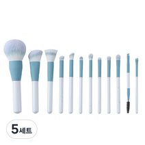 디에스 파스텔 메이크업 브러쉬 세트, 블루, 5세트