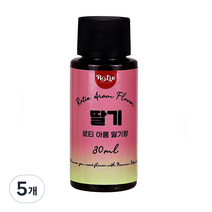로티 식품향료 딸기향 아롬 30ml, 30g, 5개