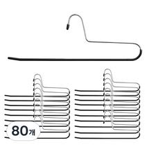 홈앤하우스 멀티코팅 바지걸이, 다크그레이, 80개