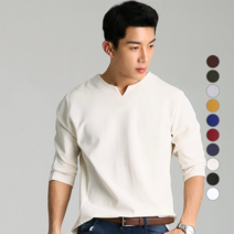 업클라스 남성용 V슬릿 7부 티셔츠 a082