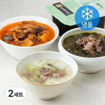 산들해반찬 한우 소고기뭇국 400g + 미역국 400g + 육개장 400g (냉동), 2세트