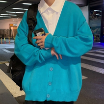 스타빈 오버핏 컬러 니트 가디건