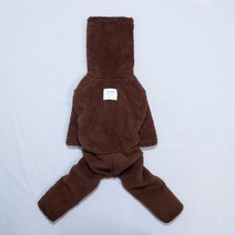 도기스타 이탈리안그레이하운드옷 아이쥐옷 두툼 후리스 올인원 휘핏 베들링턴테리어, 브라운