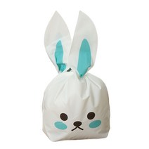 마켓감성 토끼 귀요미 포장지 50p, 블루 귀여운 토끼, 3개