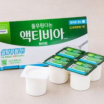 풀무원다논 액티비아 0% 요거트 플레인 화이트, 80g, 8개