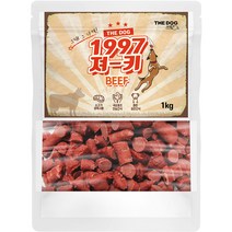 더독 강아지 간식 1997 져키 1kg, 비프맛, 1개
