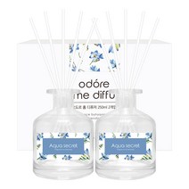 오도르 홈 디퓨저 2개 섬유스틱 10P, 아쿠아시크릿