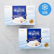 [복숭아아이스크림] 빙그레 더엑설런트 오리지널 아이스크림 (냉동), 800ml, 2개