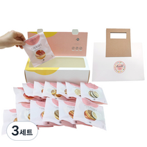 디톡톡 워터 에브리데이 건조과일 차 14종 선물 세트 + 크라프트 손잡이 쇼핑백, 3세트