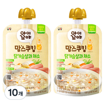 아이꼬야 맘스쿠킹 레토르트 이유식 100g, 닭가슴살과 채소, 10개