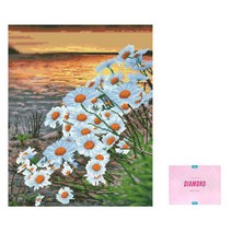 디클레어 액자 캔버스형 보석십자수 DIY 키트 40 x 50 cm, 1세트, 절벽위의 희망