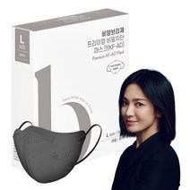 비앙브리제 프리미엄 비말차단 마스크 여성용 KF-AD 대형, 10개입, 1개, 그레이