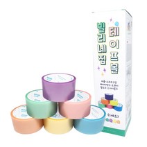 빌리네집 펄 테이프볼 6종 세트 4.8cm x 10m, 혼합색상, 1세트