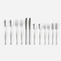 니코트 Satin 커트러리 2인세트 12p HoteL ver, 실버, 12개