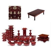 패키지 문화재 물푸레 제기 49p + 남원 오동나무 앞닫이 제기함 + 남원 춘향골 직교자상 80-120, 1세트