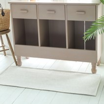 러그24 심플 무지 클린 방수 주방 발매트, 아이보리