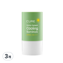김정문알로에 라 센스 로에 큐어 워터 스플래쉬 쿨링 선스틱 SPF50+ PA++++, 3개, 23g