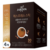 쟈뎅 로얄 헤이즐넛 콜롬비아 수프리모 커피, 1g, 30개입, 4개