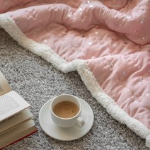 더자리 항균 마일드 라떼 양털담요 겸 이불