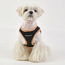 퍼피아 강아지고양이 소프트베스트 하네스 2, 블랙