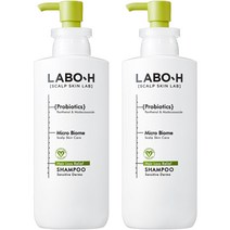 라보에이치 저자극 민감더마 탈모증상 완화 샴푸, 2개, 400ml