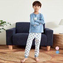 롤리트리 아동용 삼중지 포근 실내복 상하 세트 SD1
