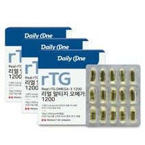 데일리원 리얼 알티지 오메가3, 78g, 3개
