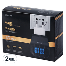 해피홈 블랙에디션 파워매트S 리필 78p + 플러그형 훈증기 세트, 2세트
