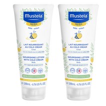 무스텔라 너리싱 로션 위드 콜드크림, 200ml, 2개