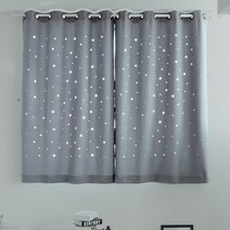 나비손길 별펀칭커튼 작은창 핀형