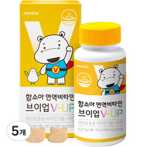 함소아 면역 비타민 브이업 1000mg, 90정, 5개