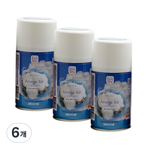 아로마에어 실내용 방향제 코튼브리즈, 280ml, 6개, 파우더/비누향