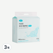 아르르 강아지 푸푸 배변패드 프레시 30매, 30개입, 3개