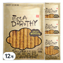 에스카도로시 국내산 수제 애견간식, 오리고기베이커리 맛, 85g, 12개
