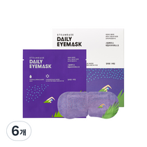 스팀베이스 데일리 아이마스크 라벤더 호수향, 5매입, 6개