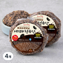 프레시오늘 냄새 약하고 영양가득 진하고 고소한 윤성순장모님 서리태청국장, 160g, 4개