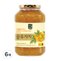 녹차원 153 꿀유자차, 1kg, 6개, 6개