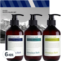 부케가르니 나드 핸드워시 라벤더머스크 280ml + 티트리로즈마리 280ml + 레몬민트 280ml 세트, 6개