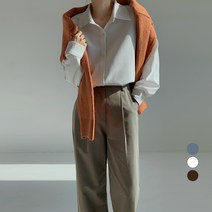 바블링브룩 여성용 소프트 피치 오버핏 셔츠