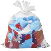 에스디 쓰레기용 매듭 비닐봉투 투명 100매입, 100L, 1개