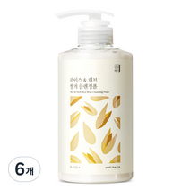 살림백서 라이스 앤 허브 쌀겨 클렌징폼, 500ml, 6개