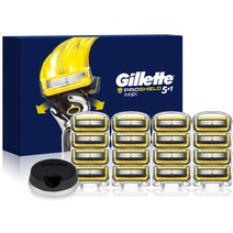 질레트 프로쉴드 옐로우 면도날 16입 + 면도기 스탠드 1개, 1세트