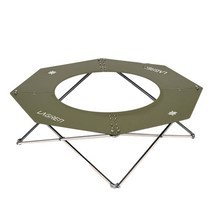 [캠핑육각테이블] 파인플레이스 접이식 야외 캠핑테이블 행사용 피크닉 높이조절 폴딩테이블, 화이트