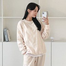 어나더디 여성용 소프트 플리스 상하의 세트