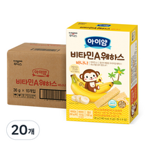 일동후디스 바나나웨하스 유아과자 36g, 바나나, 20개