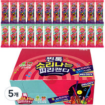 찐톡 소리나는 피리 캔디 청포도 딸기 24p, 336g, 5개