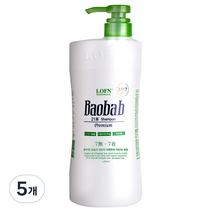 로픈 바오밥 21차 프리미엄 샴푸 건성 일반두피용, 1000g, 5개
