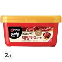 청정원순창 100% 현미 태양초 찰고추장, 1.5kg, 2개