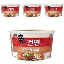 농심 신라면 건면 사발 77g, 4개